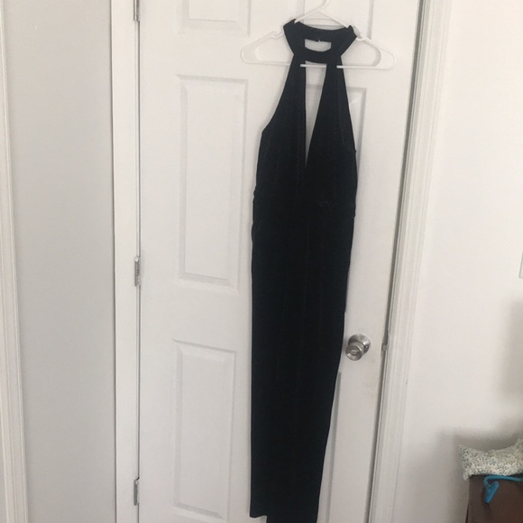 Black velvet jumpsuit by do+ be - Picture 3 of 5